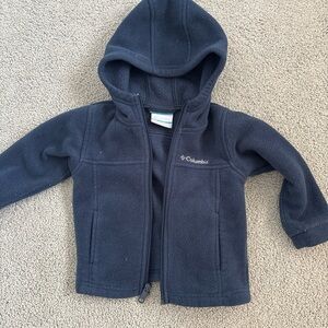 Columbia Dark Blue Hooded Fleece Jacket